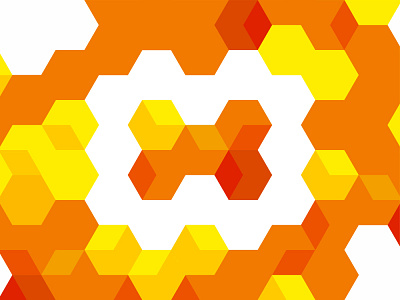 H in Hive, logo design + corporate pattern construction