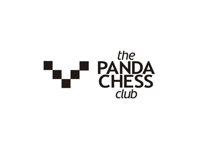 the Panda Chess Club logo design black black white castle chess children club design logo logo design logo designer panda white