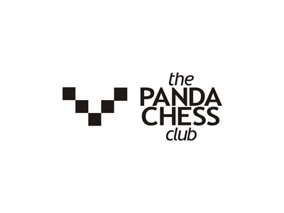 Panda chess club logo design by alex tass