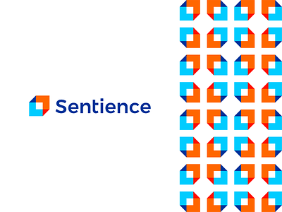 Sentience, logo design for machine learning translation app
