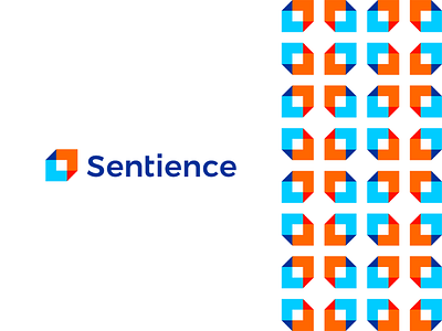 Sentience, logo design for machine learning translation app