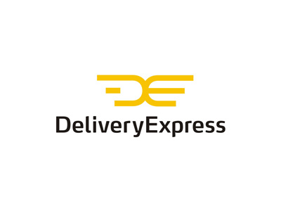 Delivery Express logo design d de delivery delivery services e ed express gifts letter mark monogram logo logo design monogram restaurant shopping speed wings
