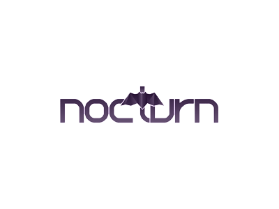 Nocturn logo design bat batman bats design design studio freelance logo logo design logo designer nocturn nocturnal purple