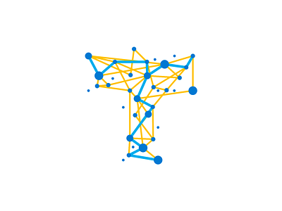 T - Travel, trace, nodes, network, letter mark, logo symbol collaborate collaboration connection connections connected digital dynamic icon interactive iot letter mark monogram logo logo design logomark network nodes nomad path t trace tracing travel travelling traveling