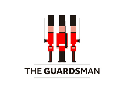 The GuardsMan logo design buckingham palace design guardian guardsman kings guard kings life guard logo military minimalist pixel queens guard royal guard