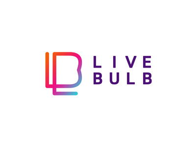 Live Bulb web agency logo design agency b bl bulb design l lb letter mark monogram live logo logo design studio ui ux web web design websites