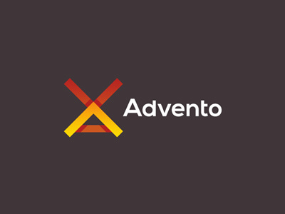 Advento logo design a ads advertising agency av games in game letter mark monogram logo logo design mill windmill monogram online studio v va