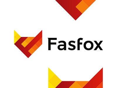 Fox, F letter, technology consultant logo & identity design
