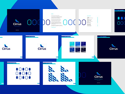 Cirrus flights ticketing ai: logo, identity, brand guidelines ai airlines airplane artificial intelligence aviation bird tail fin brand guidelines brand manual business intelligence data deep learning flights logo logo design logomark pricing revenue management ticketing tickets web style guide