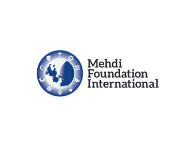 Mehdi Foundation International logo design charity organization christian church foundation hindu international islamic judaic logo logo design moon religion