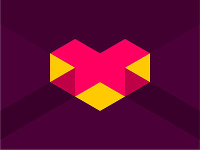 Xplore games logo: x, heart, adventure, navigation, treasure