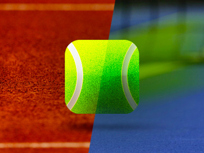 Tennis ball icon design
