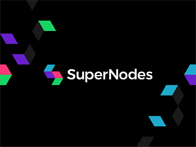SuperNodes logo design: S letter, interactive arrows, blocks a l e x t a s s l o g o d s g n arrow arrows b c f h i j k m p q r u v w y z blockchain blocks chain digital money dynamic icon interactive letter mark monogram logo logo design logomark network nodes s smart contract smart contracts