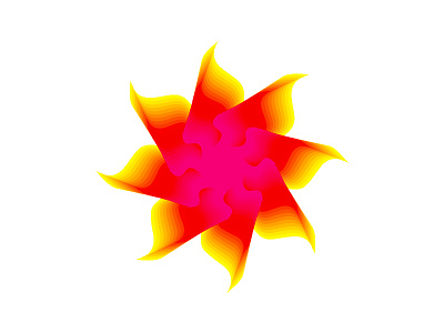 Sun logo design symbol