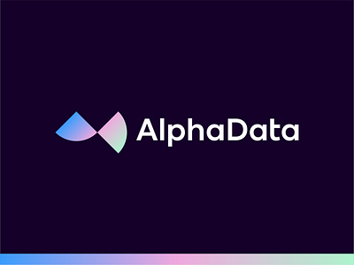 Alpha Data logo design for tech startup / retail analytics