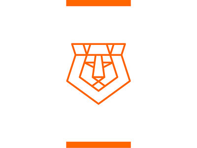 Lion king logo design, line art lion + crown