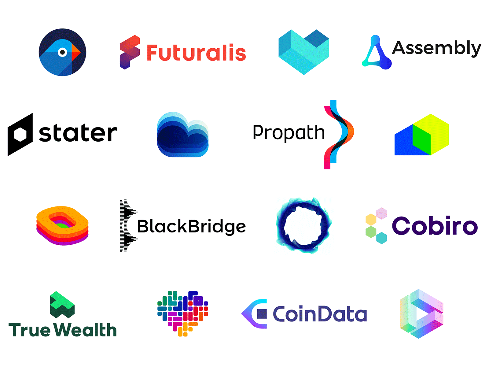 2021 most popular dribbble shots / logo design projects ai artificial intelligence aws blockchain network branding cloud hosting creative logo crypto daas saas data analytics finance financial fintech logo logo design logo designer modern logo servers software developer tech web3