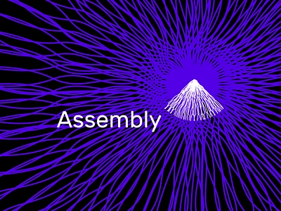 Assembly, open source technology framework protocol logo design a abstract assembly crypto community data tech ecosystem framework iot letter mark monogram logo logo design modern network open source organic protocol saas daas smart contracts startup technology