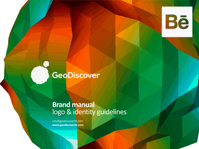 GeoDiscover logo, identity design, brand manual @ Behance