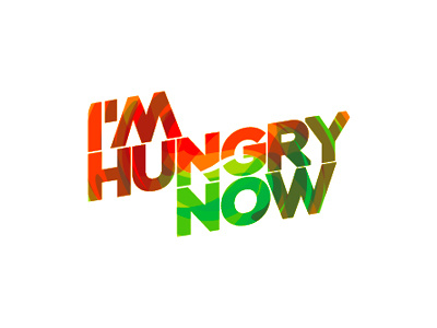 I'm hungry now logo design acid food hunger hungry logo logo design online food ordering service restaurants swirl wordmark