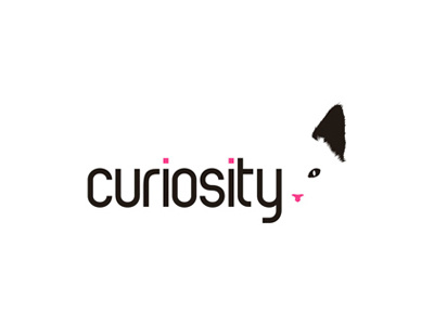 Curiosity, cat logo design animal animals cat curiosity curious feline hiding logo logo design pet pets