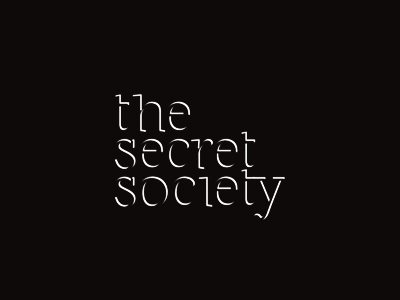 Secret Society logo design dark logo logo design medieval night secret shadow society underground wordmark