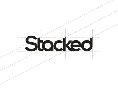 Stacked logotype / word mark type construction by Alex Tass, logo ...