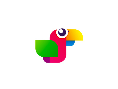 Colorful parrot logo design symbol animals birds colorful creation productivity email documents geometric logo logo design parrot symbol mark icon wild wings