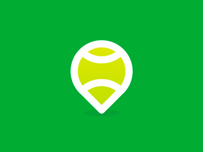 Tennis Place pin point / location marker