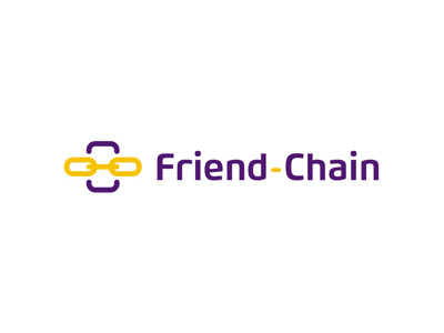 Friend Chain logo design chain character friends geek glasses interactive community links logo logo design mobile phone app social network video visual