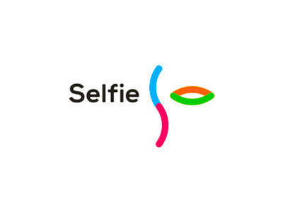 S & eye, Selfie logo design app colorful eye interactive visual content letter mark monogram logo logo design monogram photography s selfie social network app video