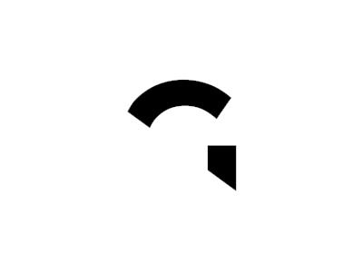 G for Gladiator: negative space helmet / monogram / logo symbol