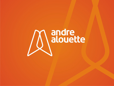 Andre Alouette dj and producer logo design a aa creative djing djs electronic events house letter mark monogram logo logotype minimal music party rave tech house techno type typographic typography