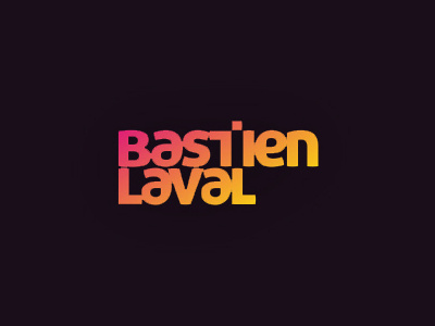 Bastien Laval dj and producer logo design
