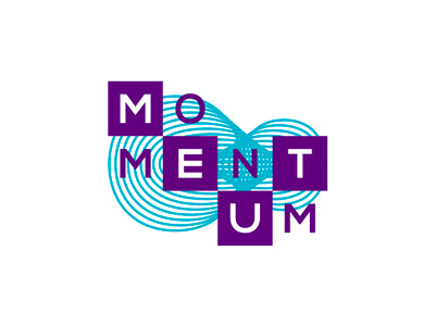 Momentum dynamic logo design