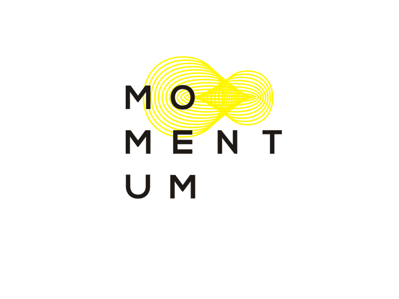 Momentum dynamic logo design animated [GIF] concentric circles abstract developer developing development dynamic interactive logo logo designer mobile desktop apps applications momentum startups start ups start ups studio agency symbol mark icon ui ux interfaces functionality visual corporate identity