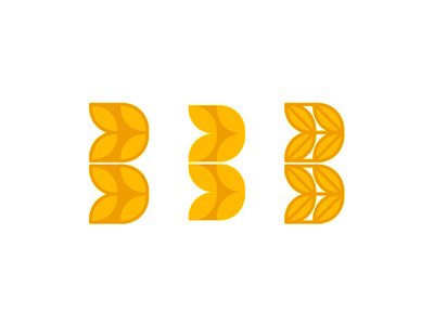 B for Bakery letter mark / logo design symbol b bakery bd bread cereal grain cereals d db food letter mark letter mark monogram logo logo design mark icon symbol monogram symbol wheat
