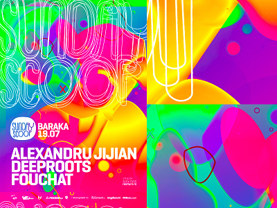 Sunday Scoop: electronic music event party flyer poster design