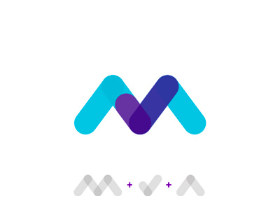 M Letter + check mark for MakeAble logo design symbol