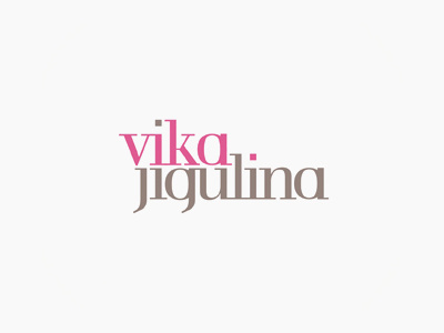 Vika Jigulina logo design