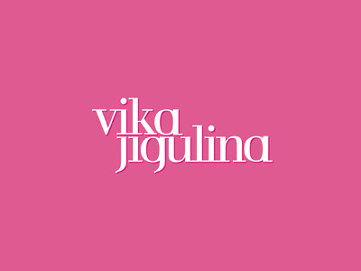 Vika Jigulina logo design