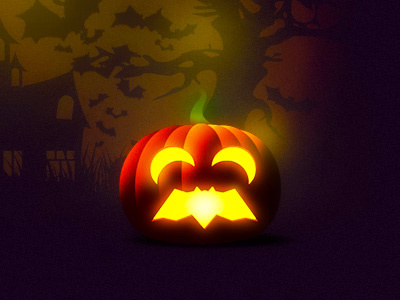 Bat shaped mouth Halloween pumpkin carving bat halloween logo logo design moons pumpkin pumpkin carving trick or treat trick or treat