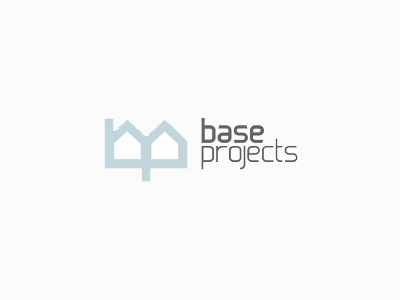 Base projects logo design b base bp branding colorful creative custom custom made design home homes house houses identity logo logo design p pb projects properties real estate type