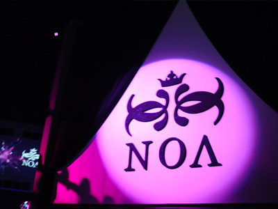 Noa glam club logo design