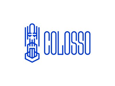 Colosso lake lounge logo design abstract colossus digital entertainment gastronomy greek king lake lounge logo logo design music mythology party place restaurant sports wakeboard flyboard