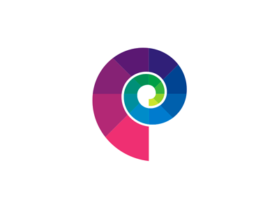 P letter mark: perfection, spiral, staircase, sea snail by ...