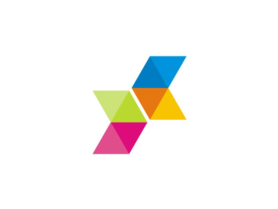X letter + coding brackets + arrows, logo design symbol geometric triangles colorful letter mark coding brackets web mobile ui ux dev developer coding web programming index logo designer logo design design logo