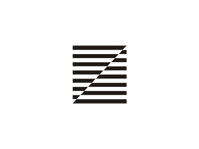 Z optical illusion, letter mark / logo design symbol