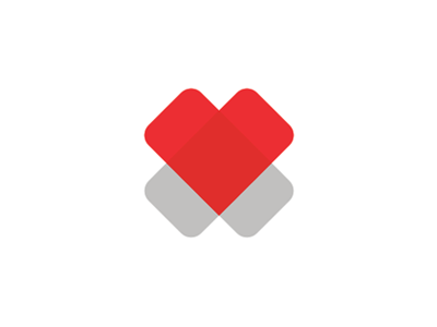 2 Hearts = cross, medical foundation logo design symbol cross foundation health healthcare heart logo logo design medical symbol mark icon