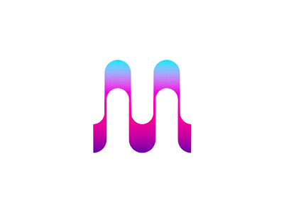 Fluid M + U monogram, logo design symbol travel traveling travelling fluid mu um m u flowing flow folded logo mark logo design logo universe